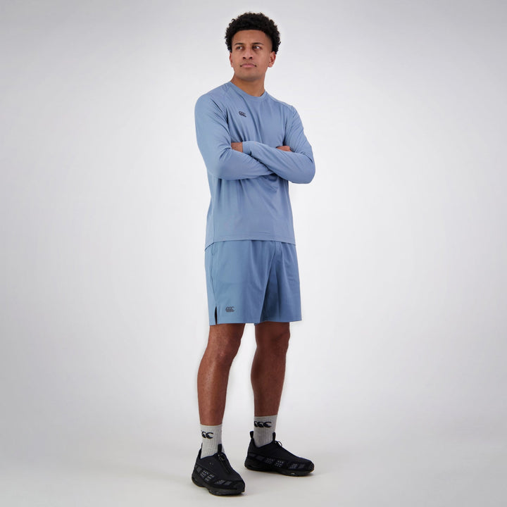 Canterbury Men's Tempo+ Longsleeve Training T-Shirt Blue