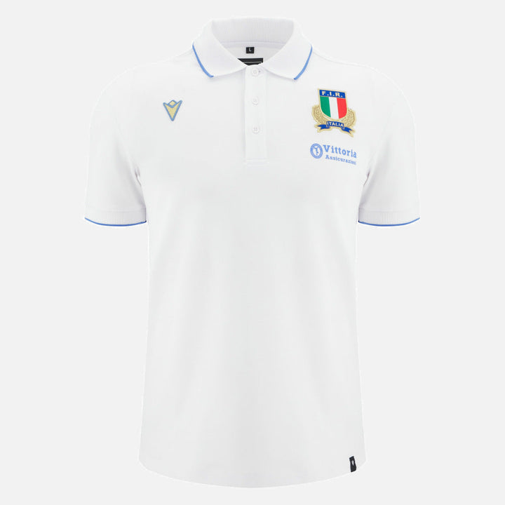 Macron Italy Rugby 2025/26 Cotton Polo Shirt Men
