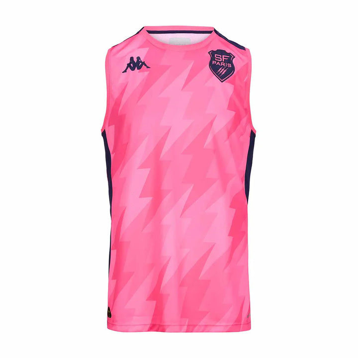 Kappa Stade Français Abriz Pro 8 24/25 Pink Men's Tank Top