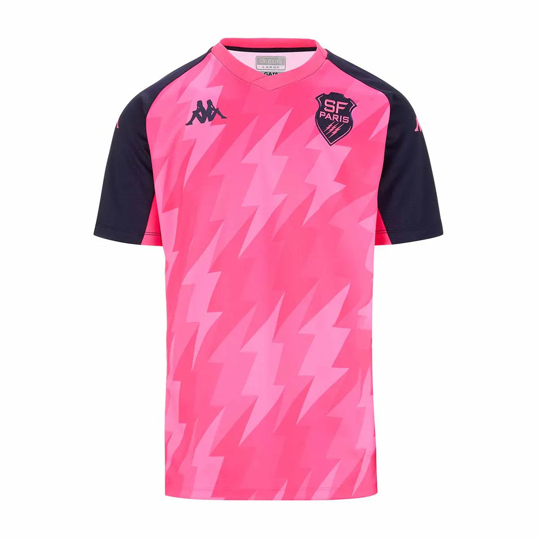 Kappa Maillot D’Entraînement Stade Français Paris 24/25 Bemi Hommes Rose