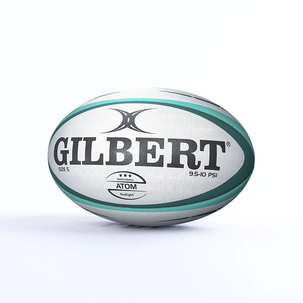 Gilbert Atom Match Rugby Ball Green Size 5