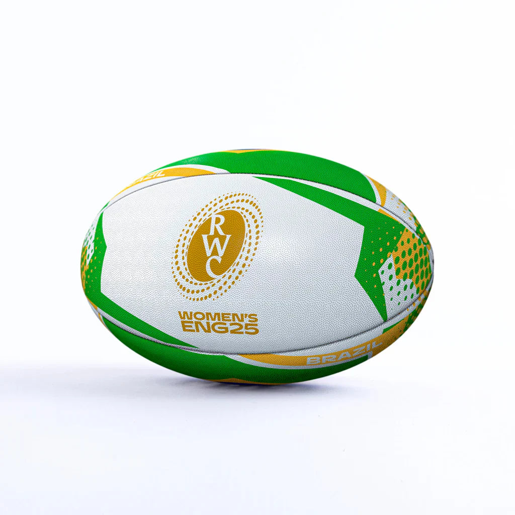 Ballon de rugby Gilbert WRWC 2025 Brésil Taille 5