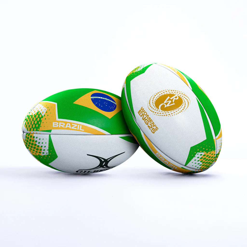 Ballon de rugby Gilbert WRWC 2025 Brésil Taille 5