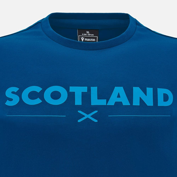 Macron Scotland Rugby 2024/25 Navy Leisure T-shirt Men