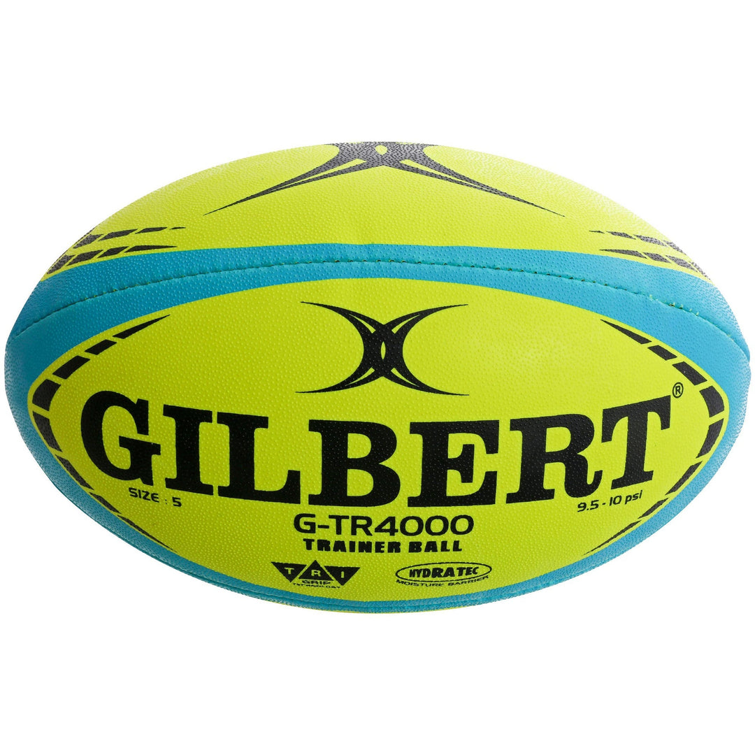 Gilbert G-TR4000 Rugby Ball Fluorescent Yellow Size 5
