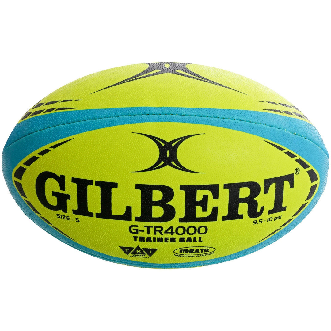 Gilbert G-TR4000 Rugby Ball Fluorescent Yellow Size 4