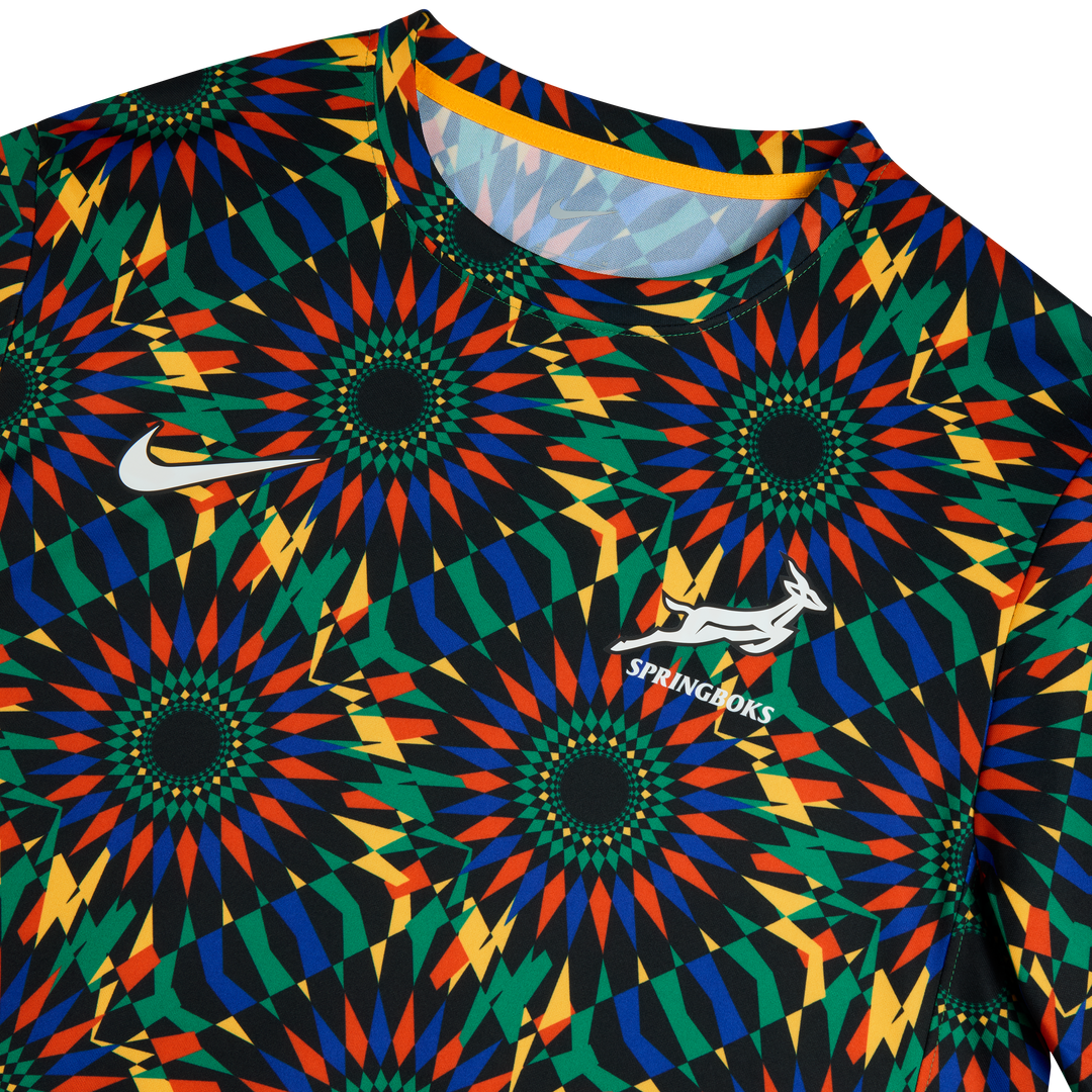 Maglia da rugby pre-partita Nike Springboks da uomo
