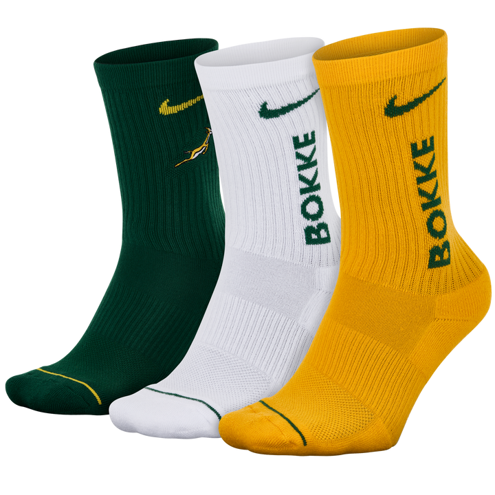Nike Springboks Unisex Everyday Cushion Socks 3-Pack