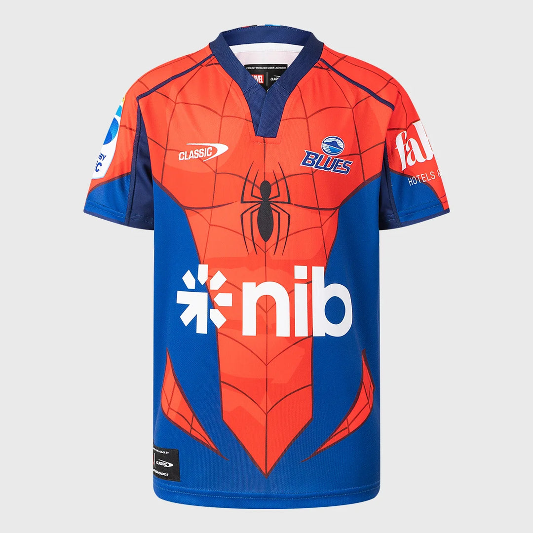 Classic Blues Spider-Man Replica Rugby Shirt Kids