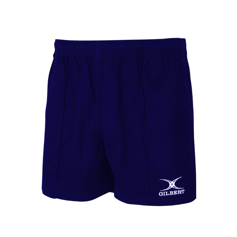 Gilbert Kiwi Pro Rugby Shorts Junior Navy (with pockets)