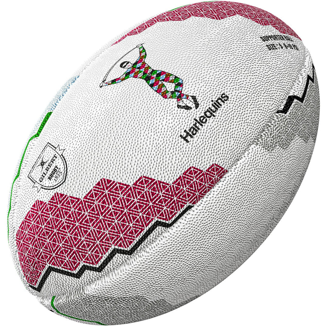 Gilbert Harlequins Supporter Rugby Ball Size 5