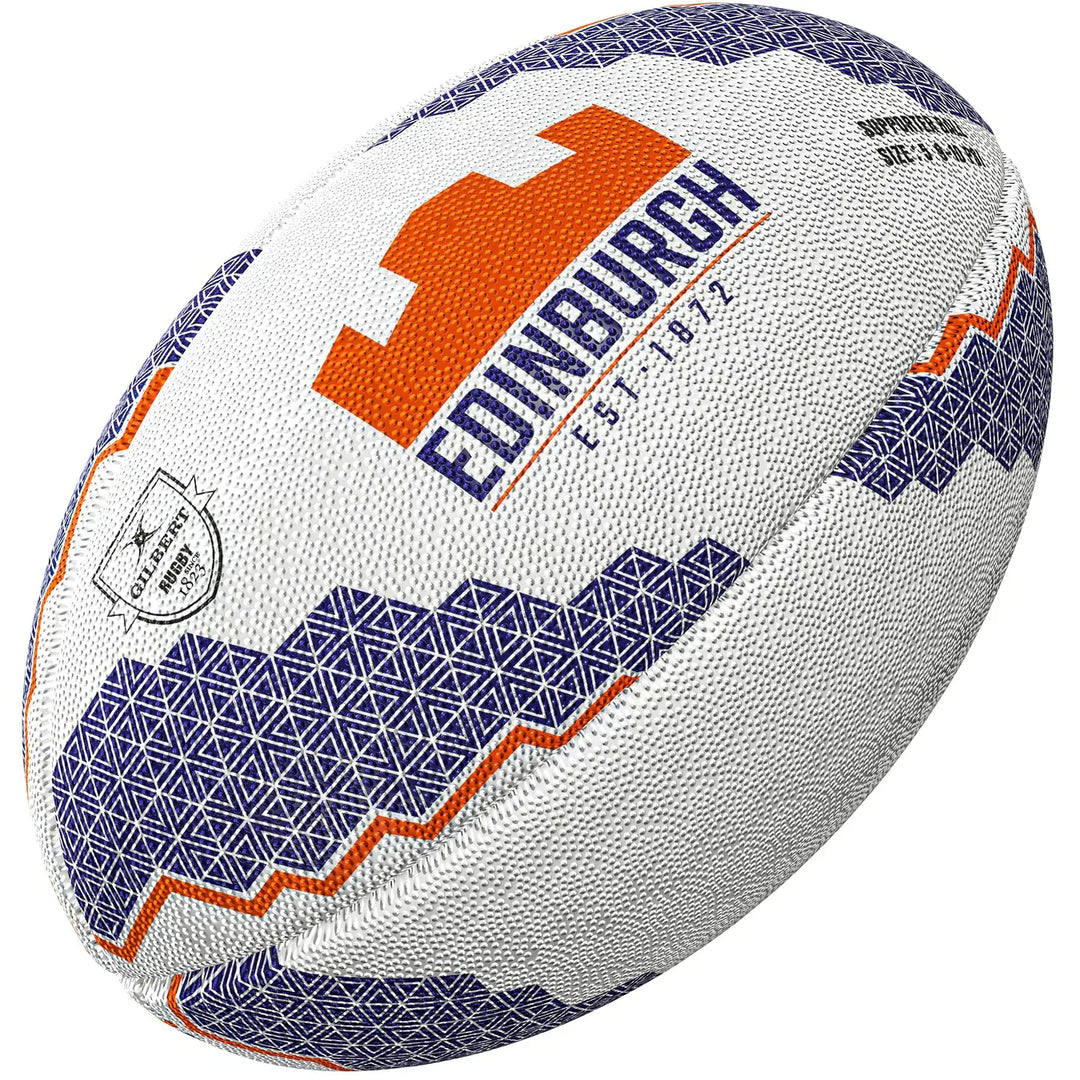 Pallone da rugby Gilbert Edinburgh Supporter taglia 5