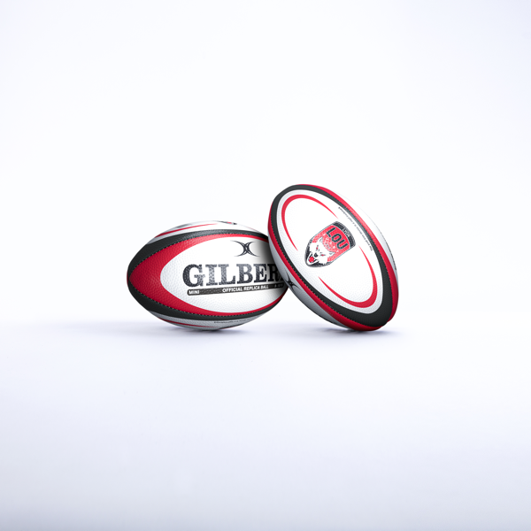 Mini replica del pallone da rugby Gilbert Lyon (LOU)