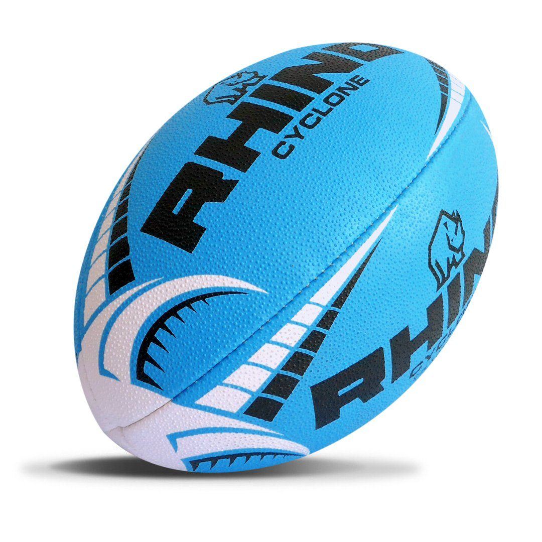 Rhino Cyclone Rugby Ball Light Blue Size 3