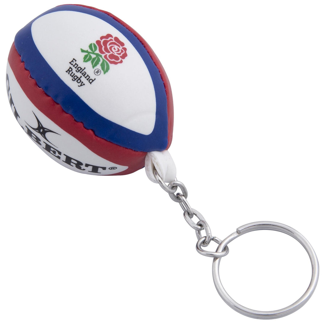 Portachiavi con pallone da rugby Gilbert England