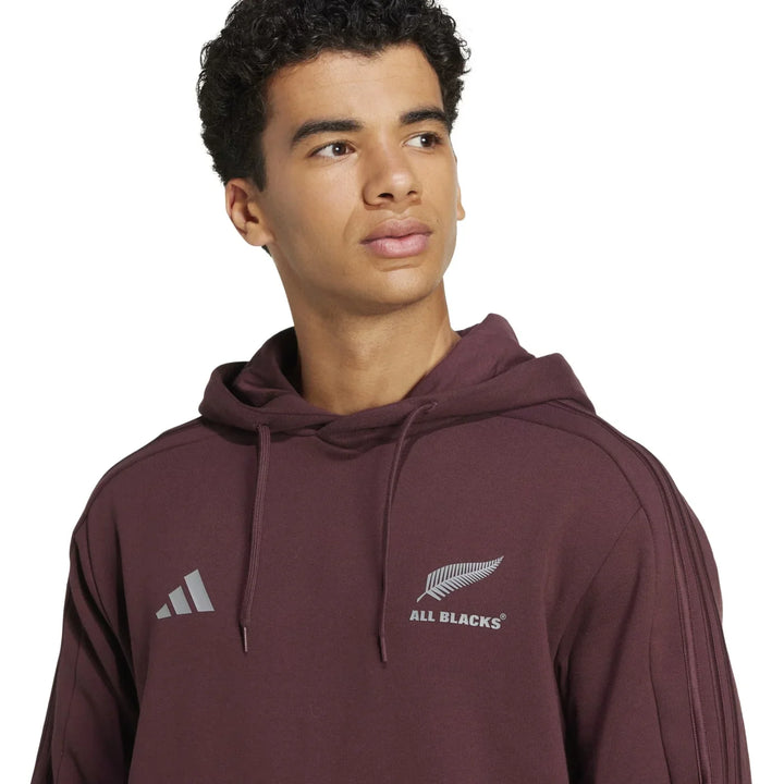 adidas All Blacks Men’s Fanwear Hoodie Aurora Ruby