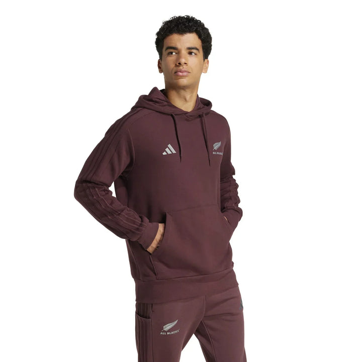 adidas All Blacks Men’s Fanwear Hoodie Aurora Ruby