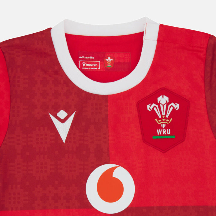 Macron Wales Rugby Replica Home Shirt 2025/26 Baby