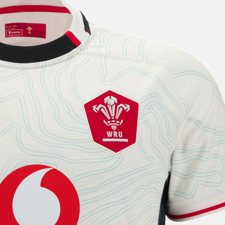 Macron Wales Rugby Away Replica Shirt 2025/26 Junior