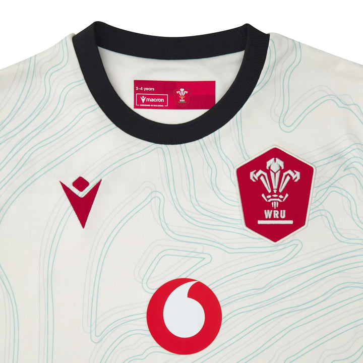 Macron Wales Rugby Replica Away Shirt 2025/26 Kids