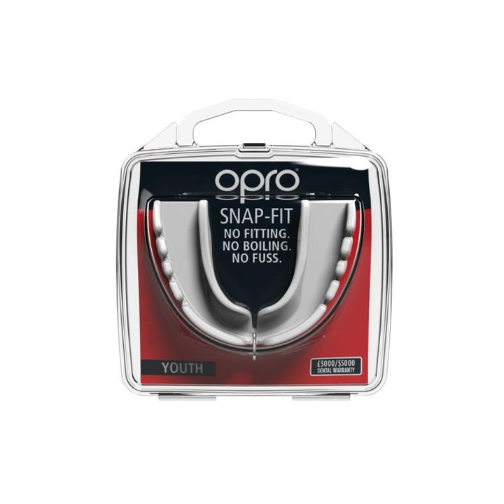 OPRO Snap-Fit Mouthguard Junior White