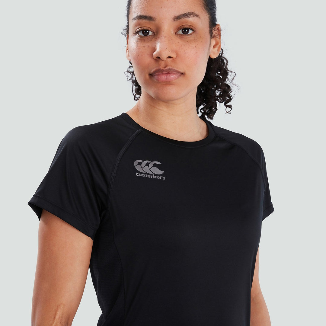 Women's Vapodri Super Light Tee Black/Grey