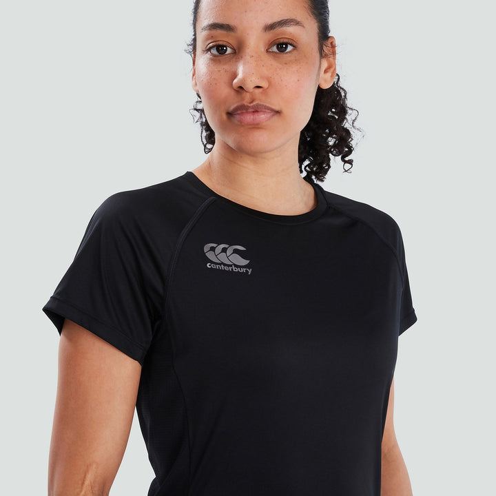 Women's Vapodri Super Light Tee Black/Grey