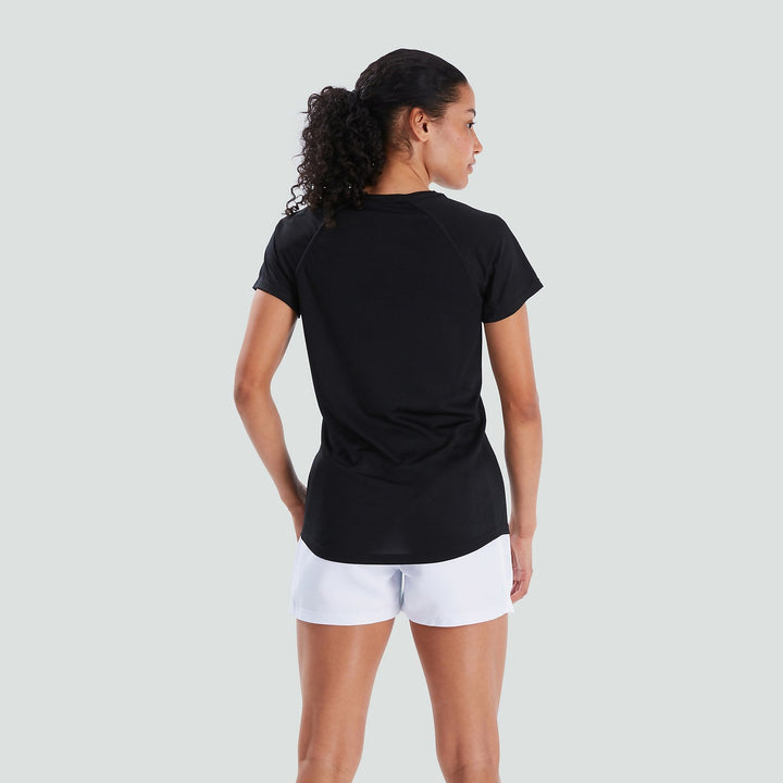 Women's Vapodri Super Light Tee Black/Grey
