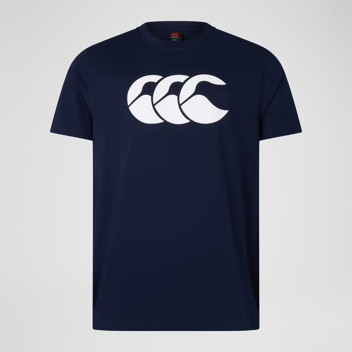 Canterbury CCC Organic Cotton Logo T-Shirt Men Navy