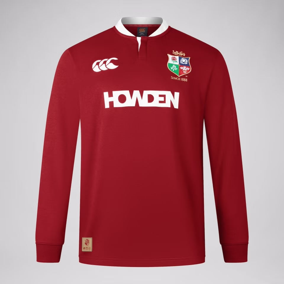 Canterbury British & Irish Lions Classic Long Sleeve Rugby Shirt Adult
