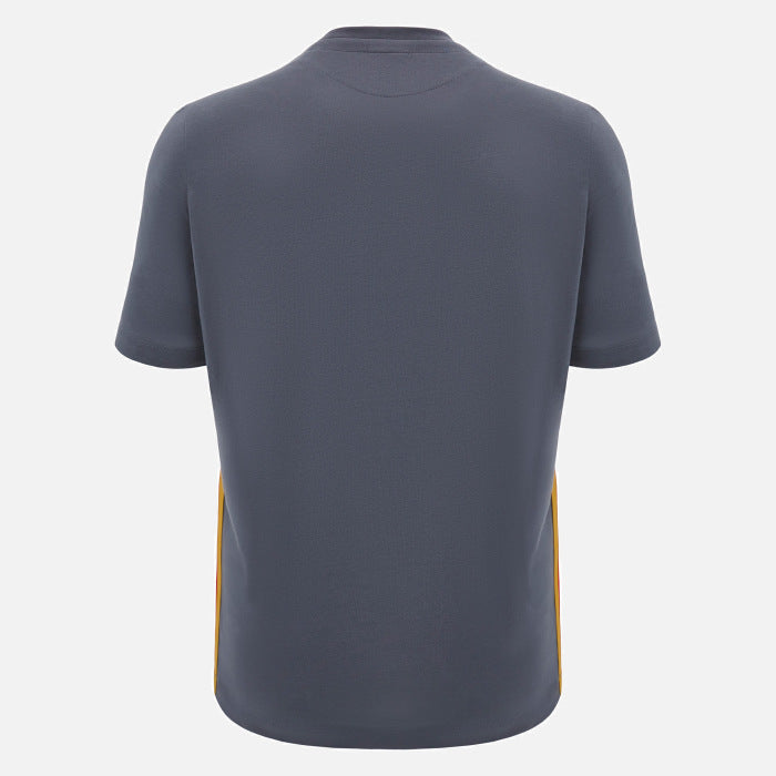 Macron Wales Rugby Travel T-shirt Men Anthracite