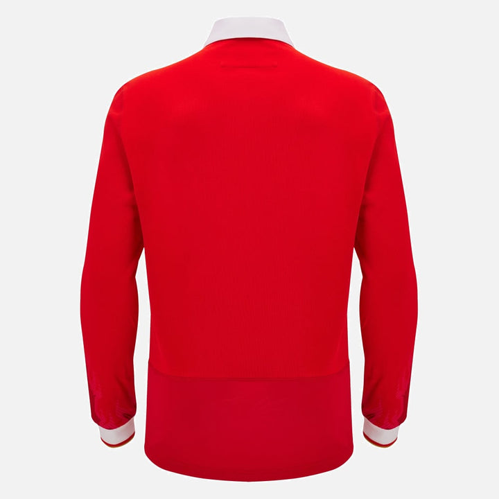 Macron Wales Rugby Long Sleeve Cotton Home Shirt Men