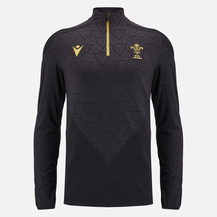 Macron Wales Rugby Training 1/4 Zip Top Men