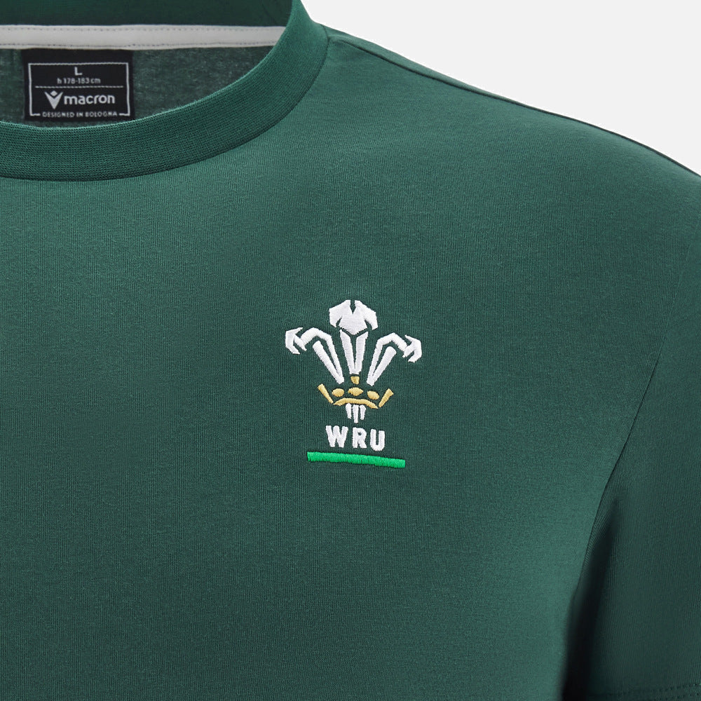 Macron Rugby Wales 2025/26 Green Fan T-Shirt Men’s