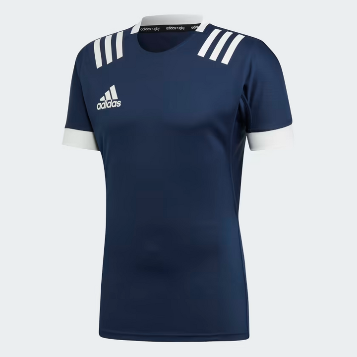 Adidas 3-Stripes Rugby Shirt Men Navy