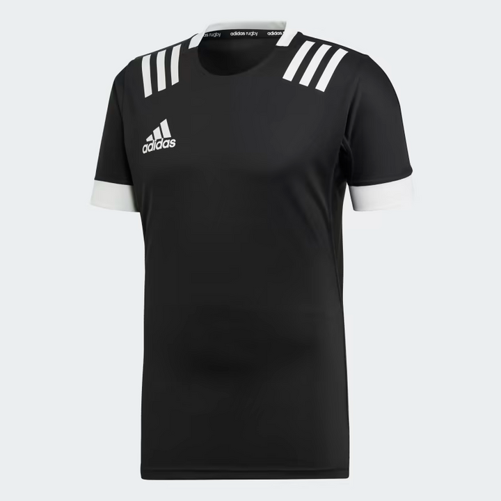 Adidas 3-Stripes Rugby Shirt Men Black