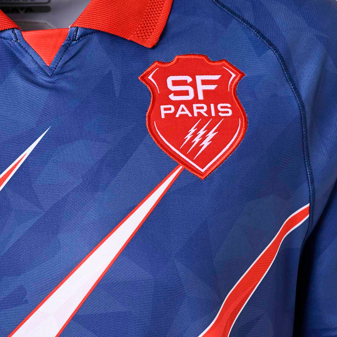 Kappa Stade Français Paris Kombat Away Shirt 24/25 Blue Kids
