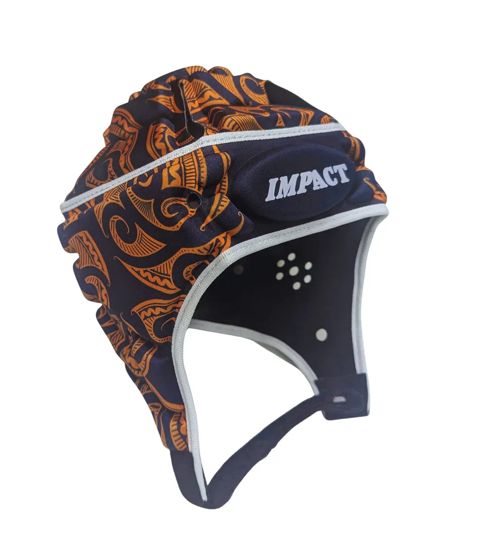 Impact Rugby Kiwi Navy/Orange Headguard