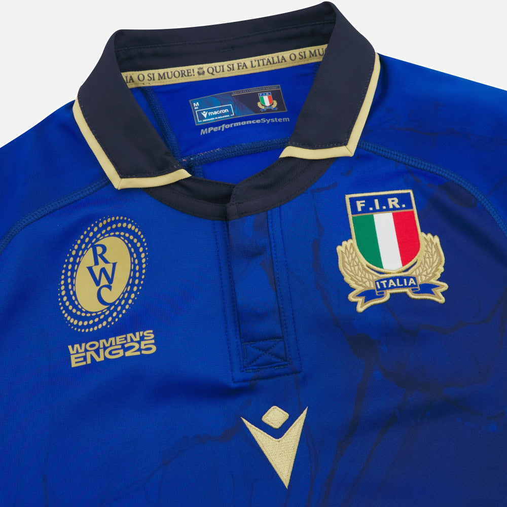 Macron WRWC 2025 Italy Women’s Rugby Home Shirt Slim Fit