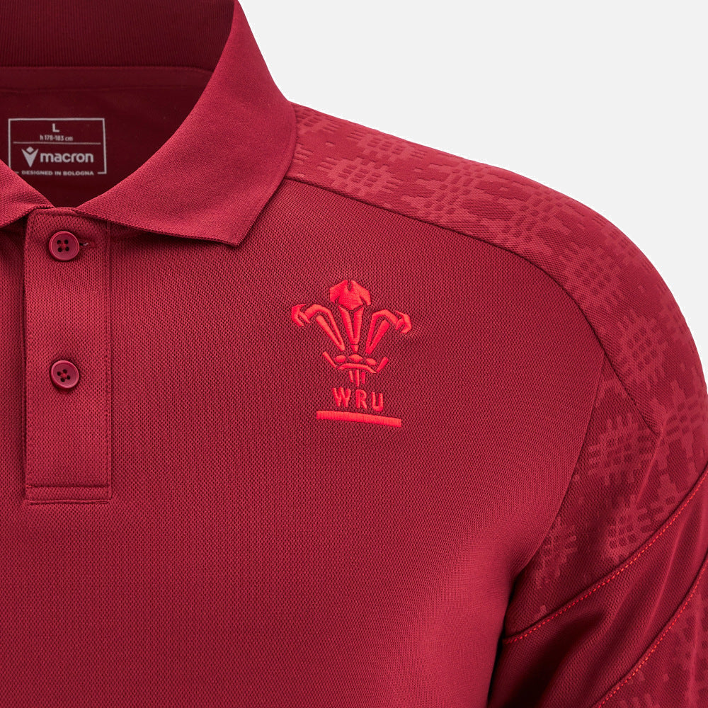 Macron Rugby Wales 2025/26 Travel Polo Men’s