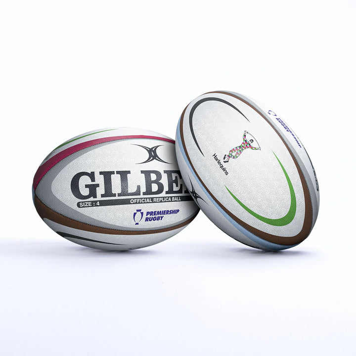 Gilbert Harlequins Replica Rugby Ball Size 4