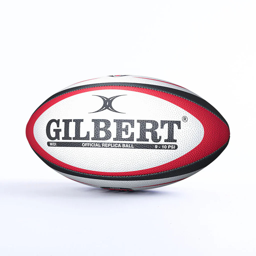 Gilbert Lyon Olympique Replica Rugby Ball Midi