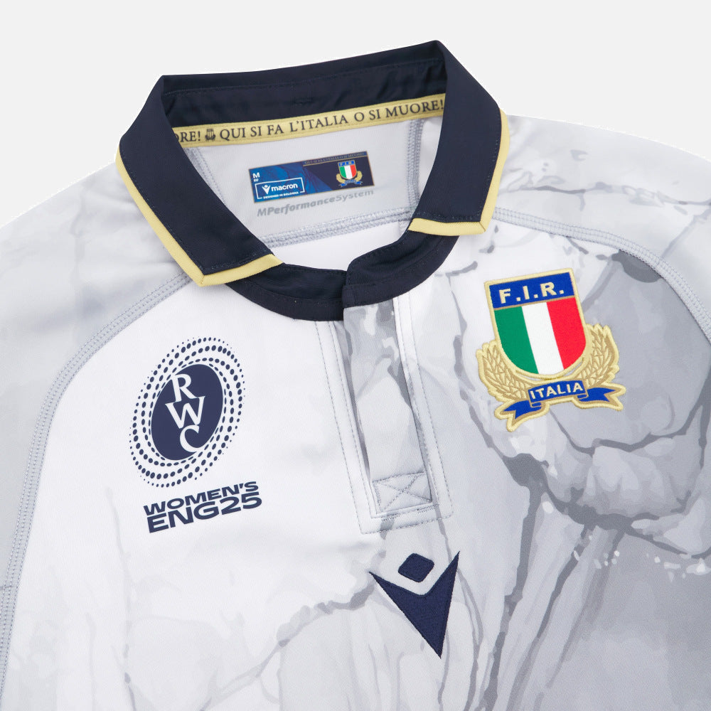 Macron WRWC 2025 Italy Women’s Rugby Away Shirt Slim Fit