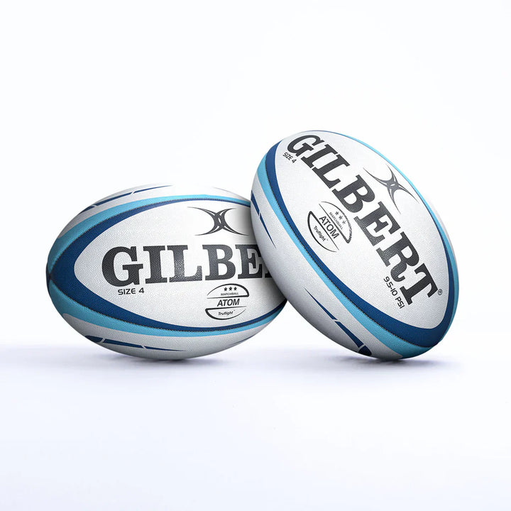 Gilbert Atom Match Rugby Ball Blue Size 4