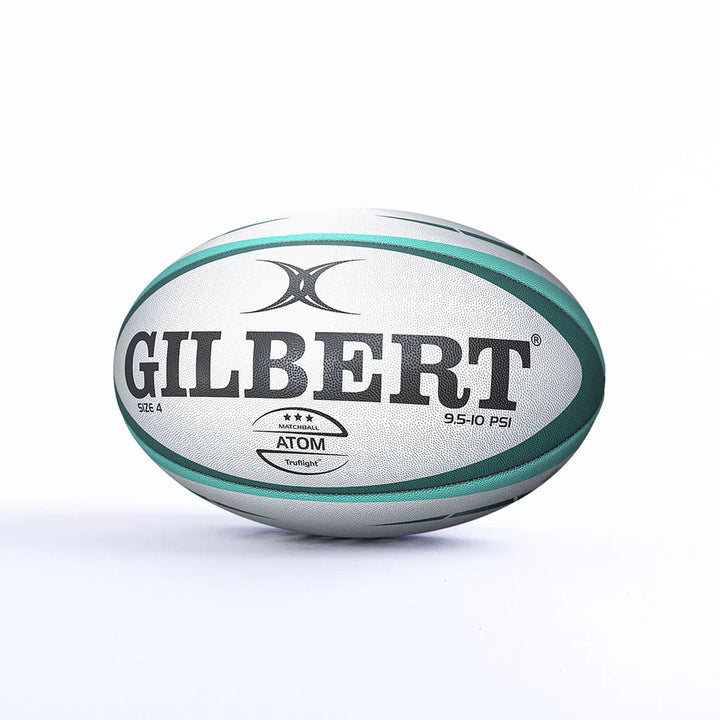 Gilbert Atom Match Rugby Ball Green Size 4
