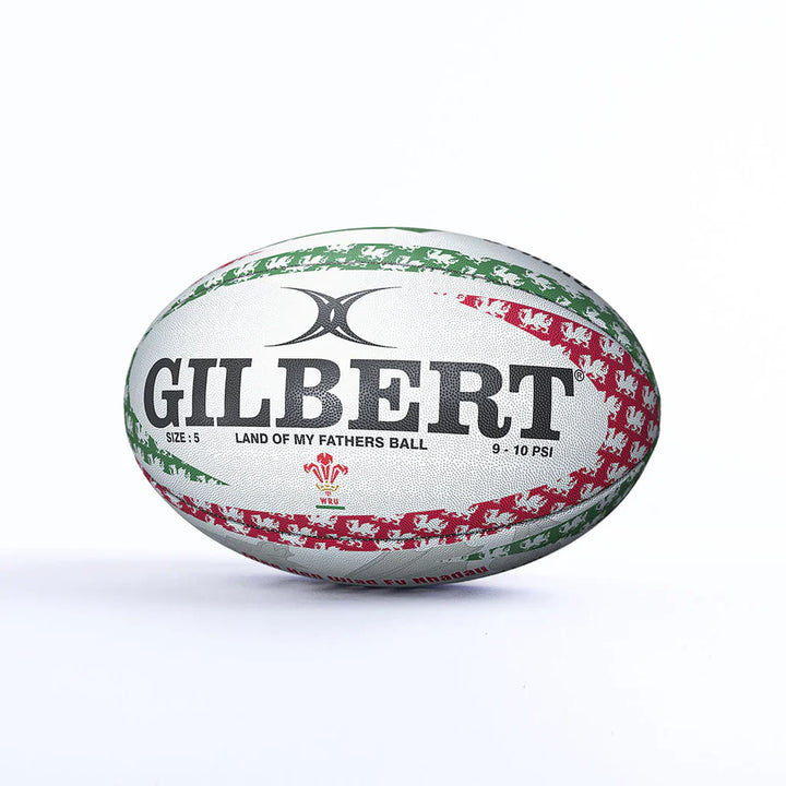 Gilbert Land of My Fathers Mascot Rugby Ball Size 5