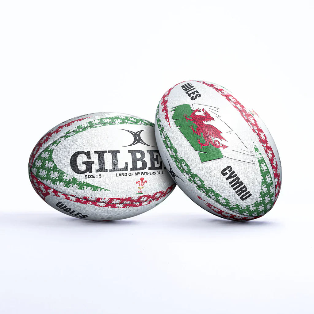 Gilbert Rugby Lettering Gilbert Land of My Fathers Mascot Rugby Ball Size 5 – Rugby Warehouse