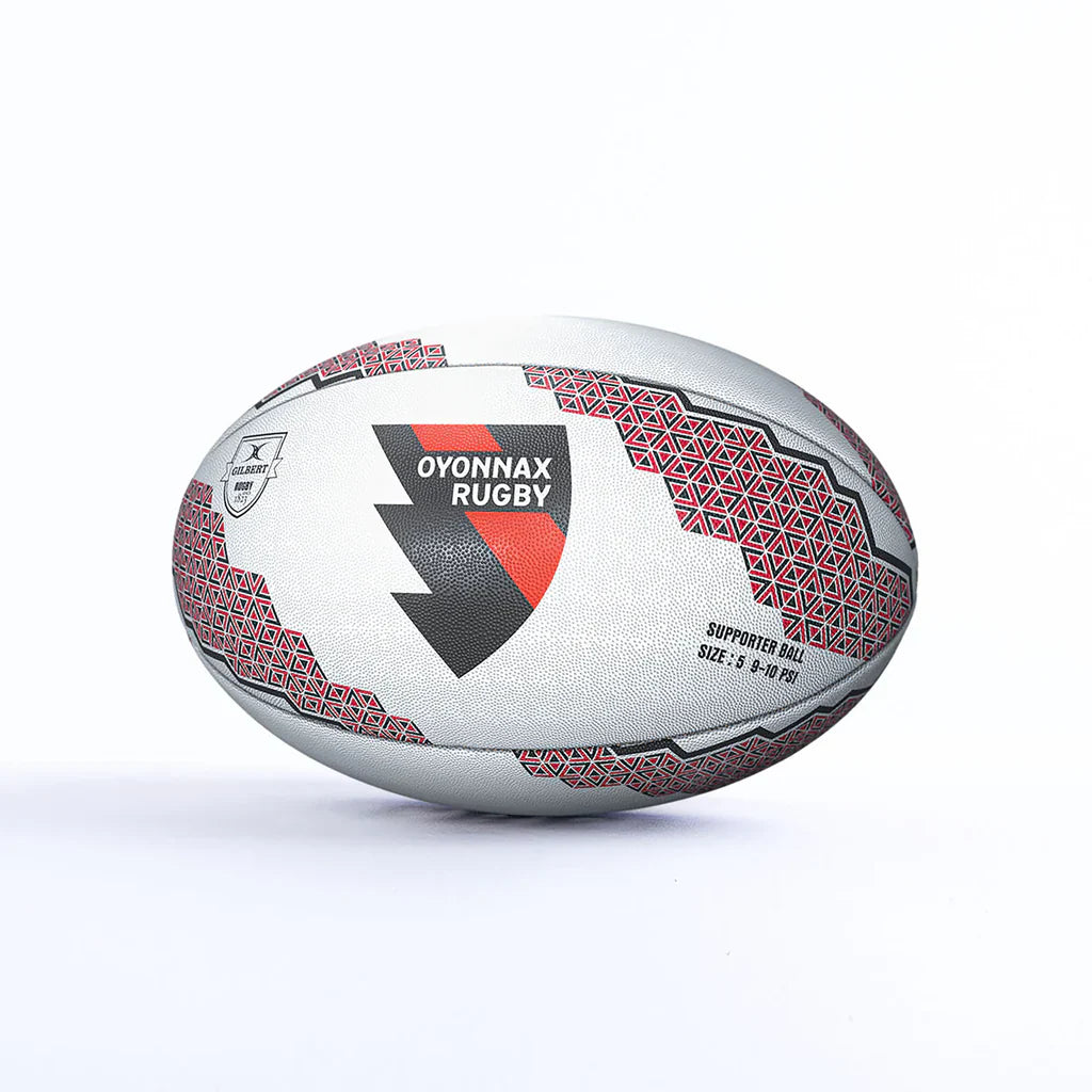 Gilbert Oyonnax Supporter Rugby Ball Size 5