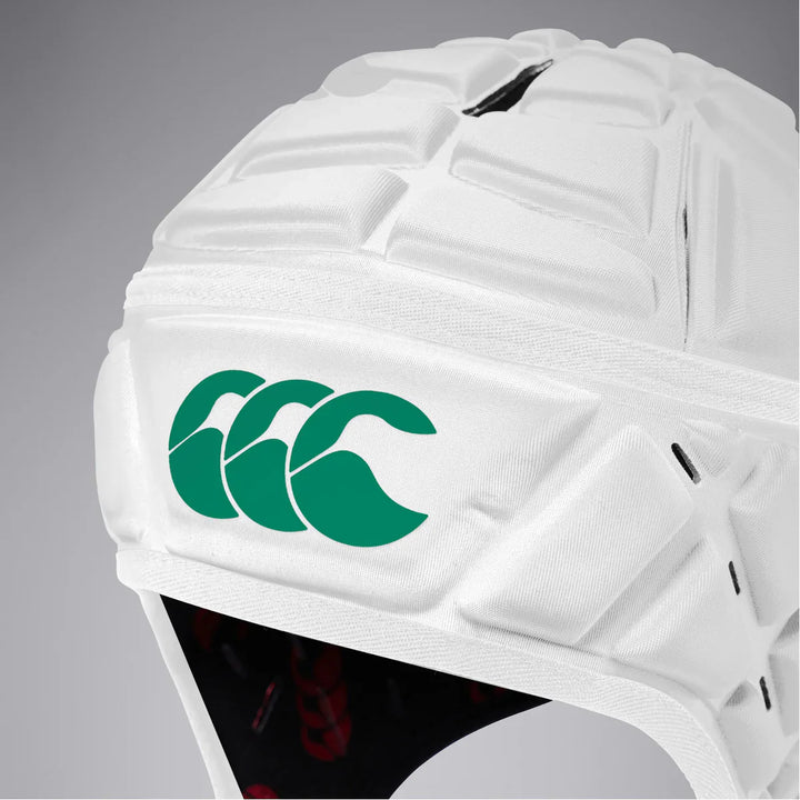 Canterbury Raze Headguard Senior White/Green