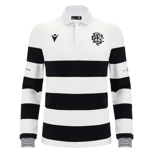 Macron Barbarians 2023/24 Cotton Long Sleeve Shirt Men